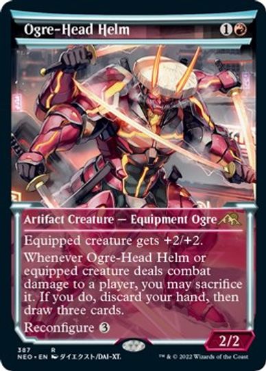 Ogre-Head Helm (Showcase) (387) [Kamigawa: Neon Dynasty]