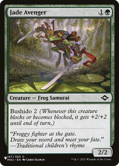 Jade Avenger (167) [The List]