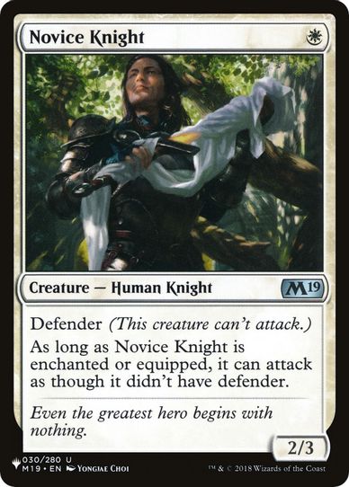 Novice Knight (30) [The List]