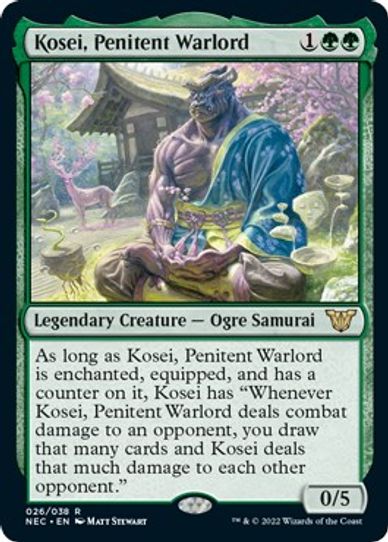 Kosei, Penitent Warlord (26) [Commander: Kamigawa: Neon Dynasty]