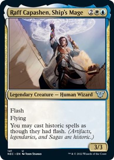 Raff Capashen, Ship's Mage (141) [Commander: Kamigawa: Neon Dynasty]