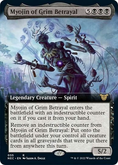 Myojin of Grim Betrayal (Extended Art) (55) [Commander: Kamigawa: Neon Dynasty]
