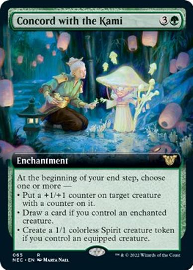 Concord with the Kami (Extended Art) (65) [Commander: Kamigawa: Neon Dynasty]