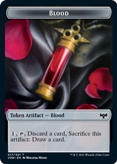 Construct // Blood Double-sided Token (Challenger ) [Unique and Miscellaneous Promos]