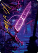 Enormous Energy Blade Art Card (Gold-Stamped Signature) (16) [Art Series: Kamigawa: Neon Dynasty]