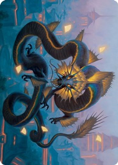 Ao, the Dawn Sky Art Card () (25) [Art Series: Kamigawa: Neon Dynasty]