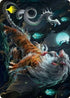 Gloomshrieker Art Card (Gold-Stamped Signature) (28) [Art Series: Kamigawa: Neon Dynasty]