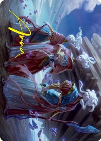 Guardians of Oboro Art Card (Gold-Stamped Signature) (30) [Art Series: Kamigawa: Neon Dynasty]