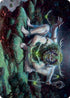 Myojin of Towering Might Art Card (34) [Art Series: Kamigawa: Neon Dynasty]