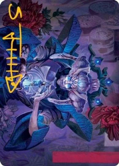 Tameshi, Reality Architect Art Card () (Gold-Stamped Signature) (36) [Art Series: Kamigawa: Neon Dynasty]