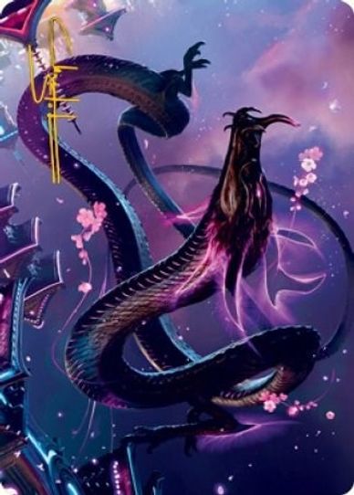 Junji, the Midnight Sky Art Card () (Gold-Stamped Signature) (38) [Art Series: Kamigawa: Neon Dynasty]