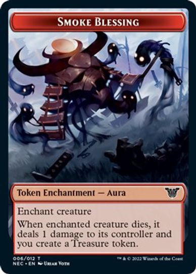 Smoke Blessing // Spirit Double-sided Token (6/9) [Commander: Kamigawa: Neon Dynasty]