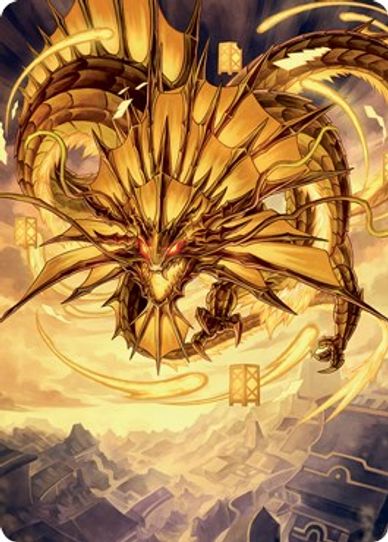 Ao, the Dawn Sky Art Card () (46) [Art Series: Kamigawa: Neon Dynasty]