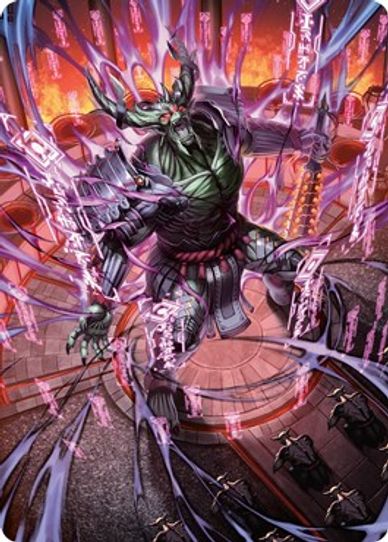 Hidetsugu, Devouring Chaos Art Card (56) [Art Series: Kamigawa: Neon Dynasty]