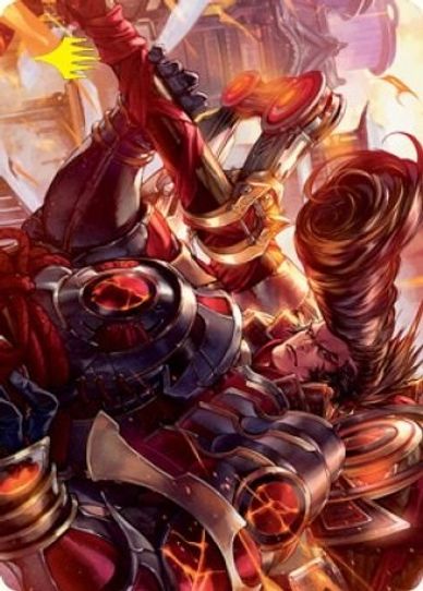 Upriser Renegade Art Card (Gold-Stamped Signature) (65) [Art Series: Kamigawa: Neon Dynasty]