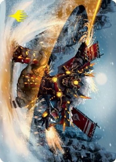 Asari Captain Art Card (Gold-Stamped Signature) (67) [Art Series: Kamigawa: Neon Dynasty]
