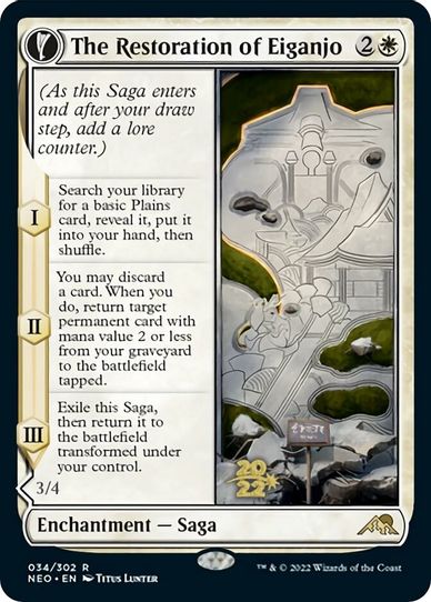 The Restoration of Eiganjo (34) [Prerelease Cards]