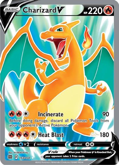 Charizard V (Full Art) (153/172) [Sword & Shield: Brilliant Stars]