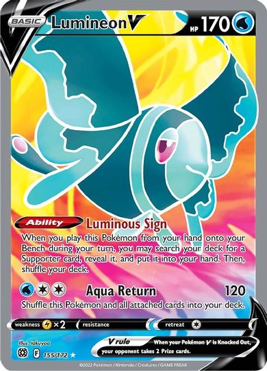 Lumineon V (Full Art) (155/172) [Sword & Shield: Brilliant Stars]