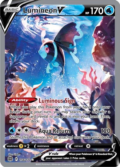 Lumineon V (Alternate Full Art) (156/172) [Sword & Shield: Brilliant Stars]