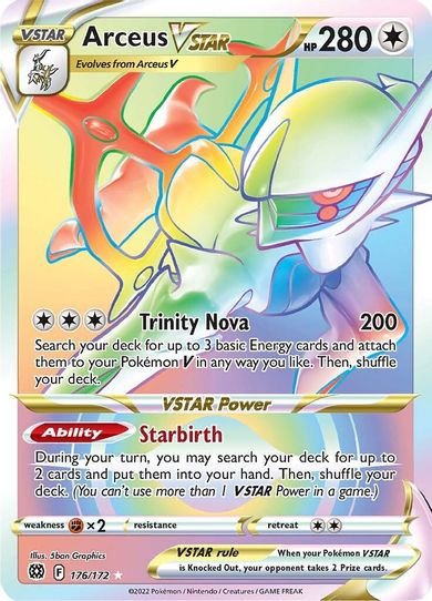 Arceus VSTAR (Secret) (176/172) [Sword & Shield: Brilliant Stars]