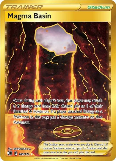 Magma Basin (Secret) (185/172) [Sword & Shield: Brilliant Stars]