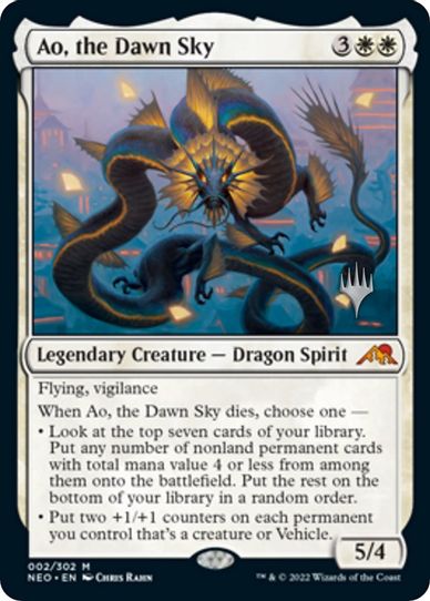 Ao, the Dawn Sky (2) [Promo Pack: Kamigawa: Neon Dynasty]