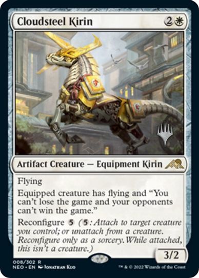 Cloudsteel Kirin (8) [Promo Pack: Kamigawa: Neon Dynasty]