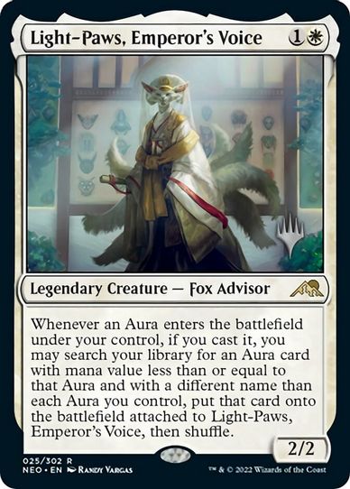 Light-Paws, Emperor's Voice (25) [Promo Pack: Kamigawa: Neon Dynasty]