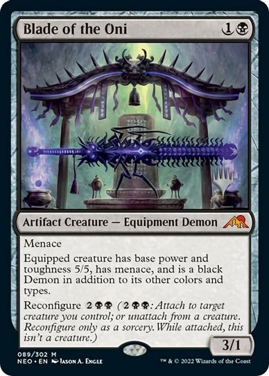 Blade of the Oni (89) [Promo Pack: Kamigawa: Neon Dynasty]