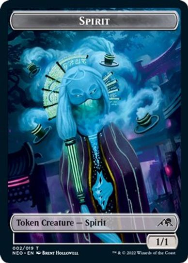 Spirit // Pilot Double-sided Token [Kamigawa: Neon Dynasty]