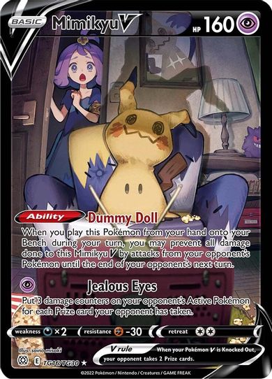 Mimikyu V (TG16/TG30) [SWSH09: Brilliant Stars Trainer Gallery]
