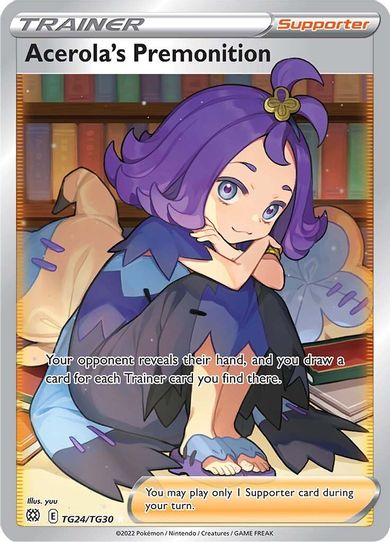 Acerola's Premonition (TG24/TG30) [SWSH09: Brilliant Stars Trainer Gallery]
