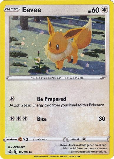 Eevee SWSH190 (SWSH190) [SWSH: Sword & Shield Promo Cards]