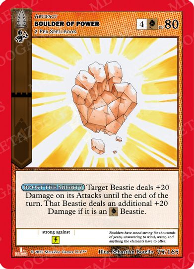 Boulder of Power (75/165) [Wilderness: First Edition]