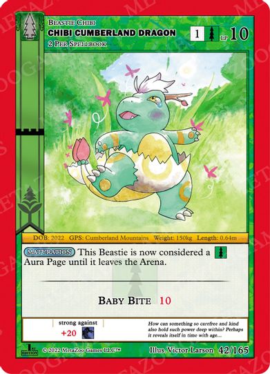 Chibi Cumberland Dragon (42/165) [Wilderness: First Edition]