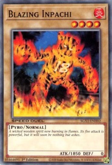 Blazing Inpachi (SGX1-ENH02) [Speed Duel GX: Duel Academy Box]