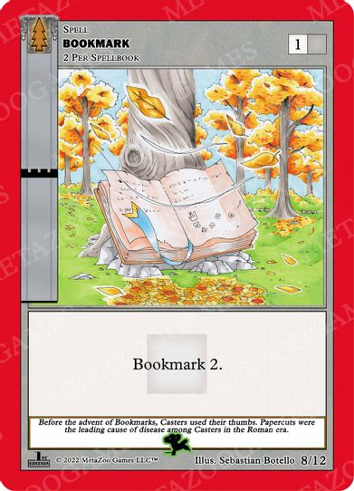 Bookmark (Forest) (8/12) [Wilderness: First Edition Tribal Theme Decks]