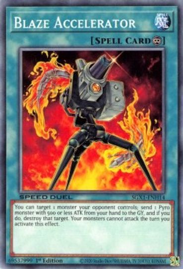 Blaze Accelerator (SGX1-ENH14) [Speed Duel GX: Duel Academy Box]