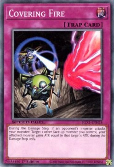 Covering Fire (SGX1-ENH18) [Speed Duel GX: Duel Academy Box]