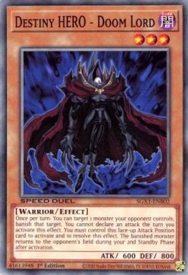 Destiny HERO - Doom Lord (SGX1-ENB02) [Speed Duel GX: Duel Academy Box]