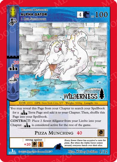 Alpha Gator (1/12) [Wilderness: First Edition Tribal Theme Decks]