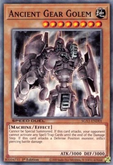 Ancient Gear Golem (SGX1-END01) [Speed Duel GX: Duel Academy Box]