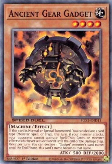 Ancient Gear Gadget (SGX1-END11) [Speed Duel GX: Duel Academy Box]