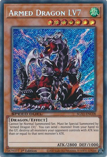 Armed Dragon LV (Secret Rare) (SGX1-ENC08) [Speed Duel GX: Duel Academy Box]