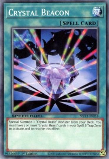 Crystal Beacon (SGX1-ENI18) [Speed Duel GX: Duel Academy Box]