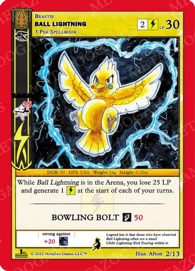 Ball Lightning (2/13) [Wilderness: First Edition Release Event Deck]