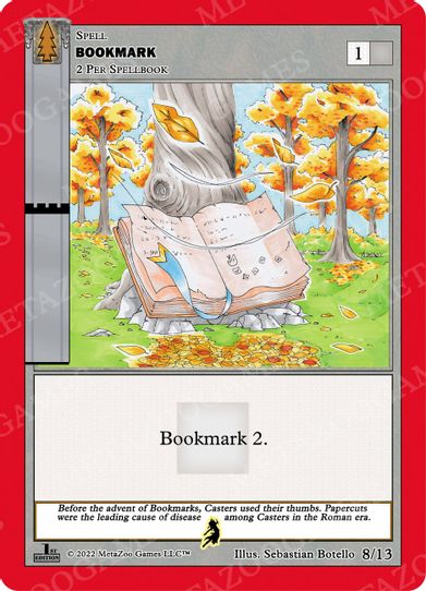 Bookmark (Lightning) (8/13) [Wilderness: First Edition Release Event Deck]