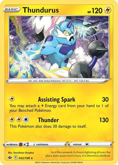 Thundurus (Cosmos Holo) (052/198) [Blister Exclusives]