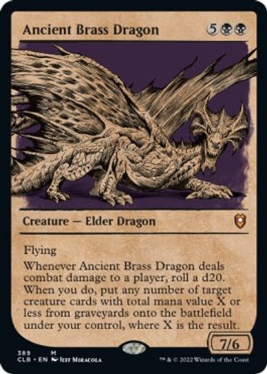 Ancient Brass Dragon (Showcase) (389) [Commander Legends: Battle for Baldur's Gate]